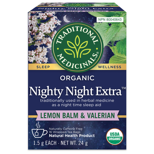 Traditional Medicinals Organic Herbal Tea Nighty Night Extra Valerian