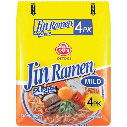 Ottogi Jin Ramen Mild 4 Pack