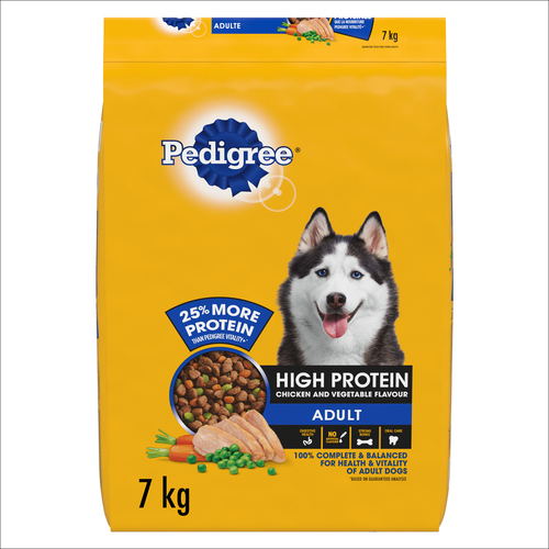 Pedigree Adult Dry Dog Food High Protein Chicken and Vegetable