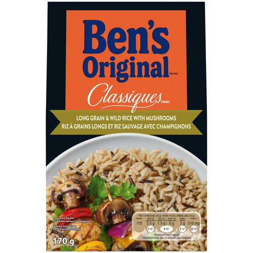 Ben's Original Classiques Long Grain & Wild Rice With Mushrooms