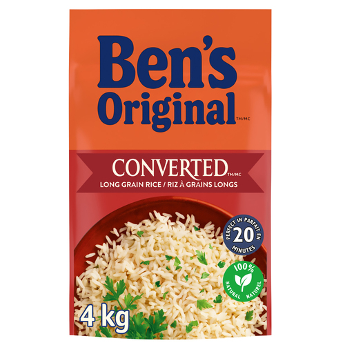 Buy Ben's Original Converted Rice Side Dish Long Grain Parboiled 4 kg ...