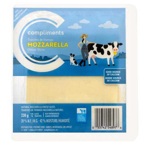 Compliments Sliced Cheese Mozzarella