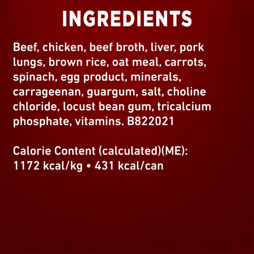 Buy Purina ONE Wet Dog Food Classic Ground Beef Brown Rice Entre