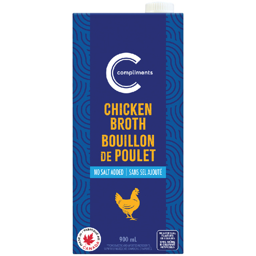 Buy Compliments Broth No Salt Added Chicken 900 ml | IGA