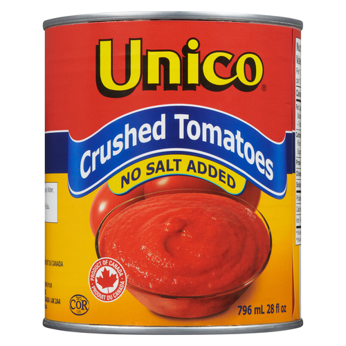 Buy Unico Canned Crushed Tomato No Salt Added 796 ml | FreshCo
