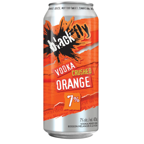 Buy Black Fly Vodka 7% Alcohol Crushed Orange 473 ml (can) | Foodland