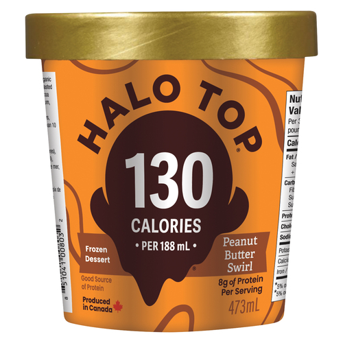 Halo Top Peanut Butter Swirl Frozen Dessert