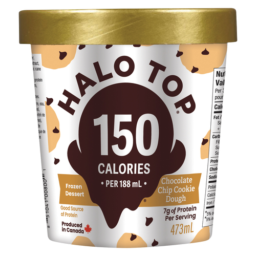 Halo Top Chocolate Chip Cookie Dough Frozen Dessert