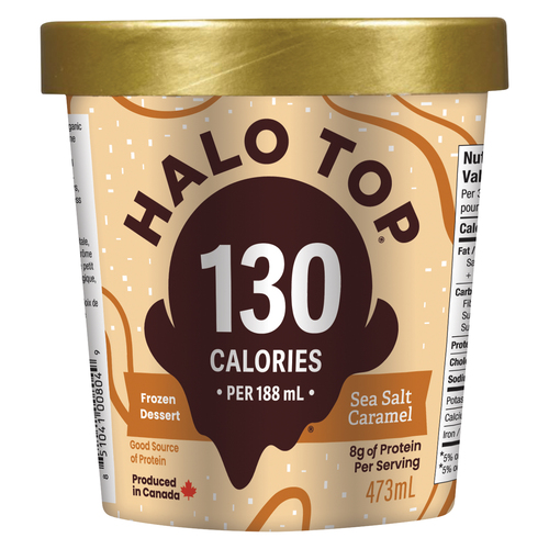 Halo Top Frozen Dairy Dessert Sea Salt Caramel