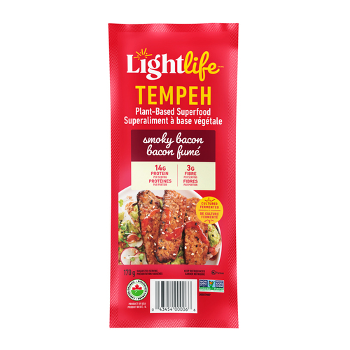 Lightlife Organic Plant Based Tempeh Smoky Bacon Strips