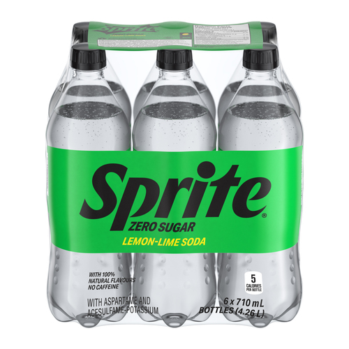 Sprite Zero Soda 6 x 710 ml (bottles)