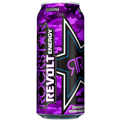 Buy Rockstar Energy Drink Revolt Killer Grape 473 ml (can) | IGA
