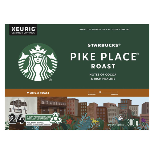 Starbucks Coffee Pods Pike Place Smooth & Balanced Medium Roast