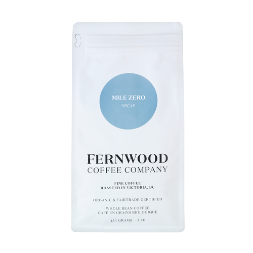 Fernwood Coffee Organic Whole Bean Coffee Mile Zero Decaf