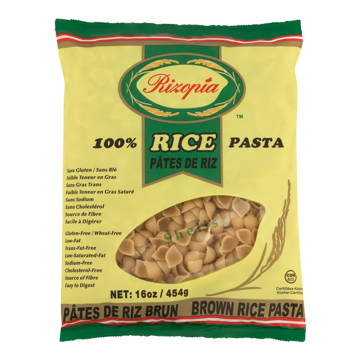 Buy Rizopia Gluten-Free Pasta Shells Brown Rice 454 g | Sobeys Inc.