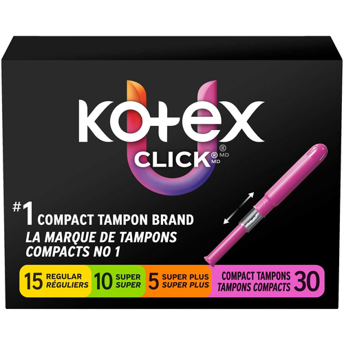U by Kotex U by Kotex Click Compact Tampons Multi Pack Unscented