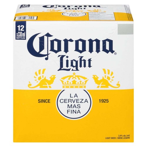 Buy Corona Light Beer 3.4% Alcohol 12 x 330 ml (bottles) | IGA