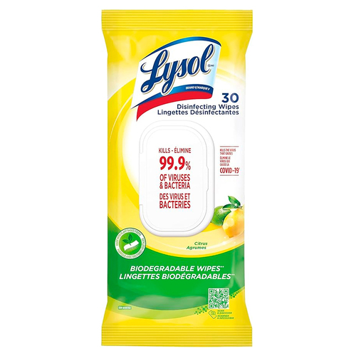 Lysol Disinfecting Wipes Citrus Flat Pack