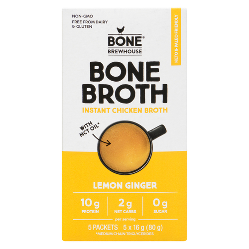 Bone Brewhouse Instant Lemon Ginger Bone Broth