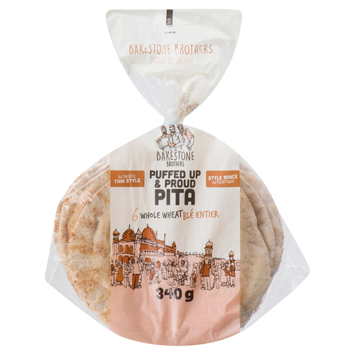 Thin Style Pita Bread Whole Wheat