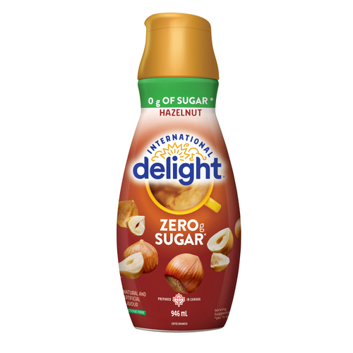 International Delight Zero Sugar Hazelnut Coffee Creamer 946 ml