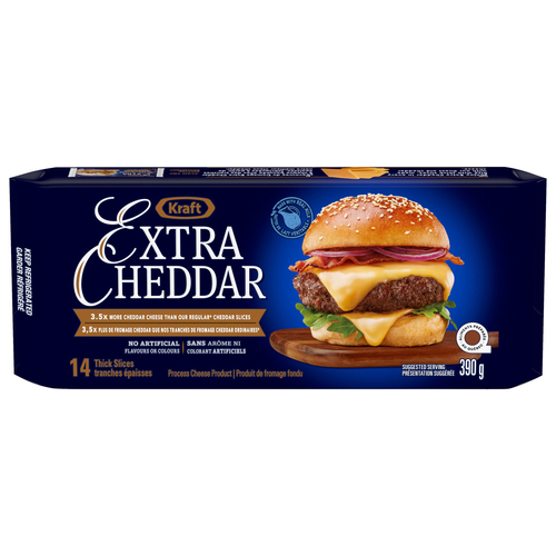 Kraft Extra Cheddar Slices