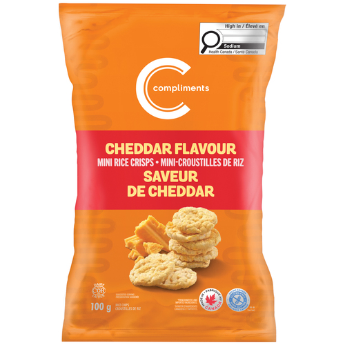 Compliments Mini Rice Crisps Cheddar Cheese 100 g