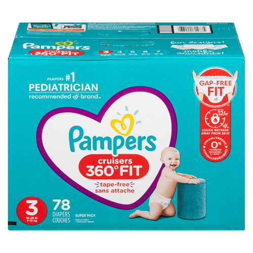 Disposable Diapers Pampers 360 Fit Size Walmart Pampers 360 - Main Image