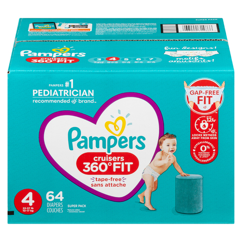 Buy Pampers Cruiser 360 Fit Baby Diapers Size Super Pack 64