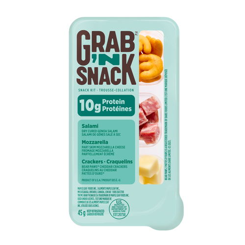 Buy Grab'N Snack Snack Kit Salami And Mozzarella Cheese 45 g | IGA
