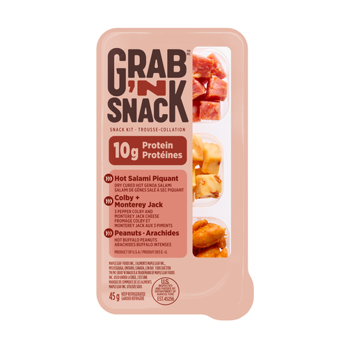 Buy Grab'N Snack Snack Kit Hot Genoa Salami And Cheese 45 g