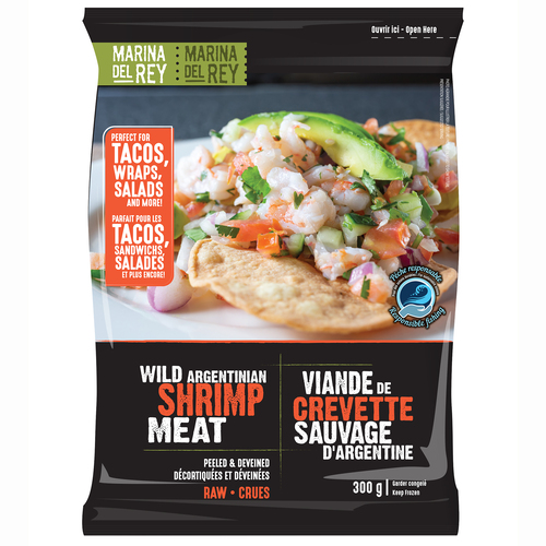 Marina Del Rey Frozen Wild Argent Shrimp Meat
