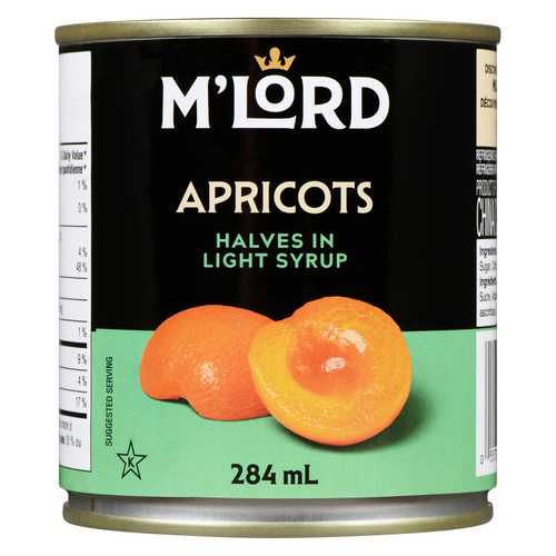 Buy M'Lord Canned Apricots Halves In Light Syrup 284 ml | IGA