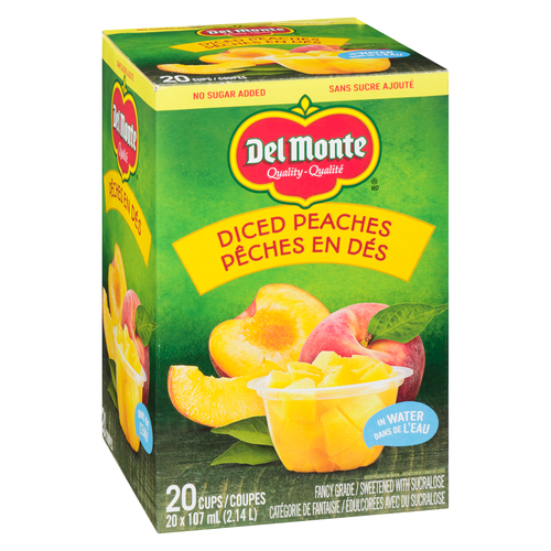 Buy Del Monte Diced Peaches In Water 20 x 107 ml | IGA