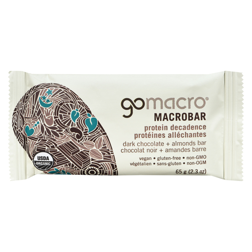 GoMacro Gluten-Free Vegan Macrobar Dark Chocolate & Almonds