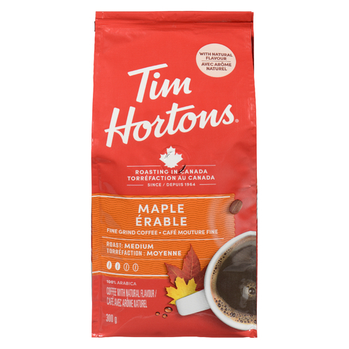 Buy Tim Hortons Ground Coffee Maple Medium Roast 300 g | Foodland