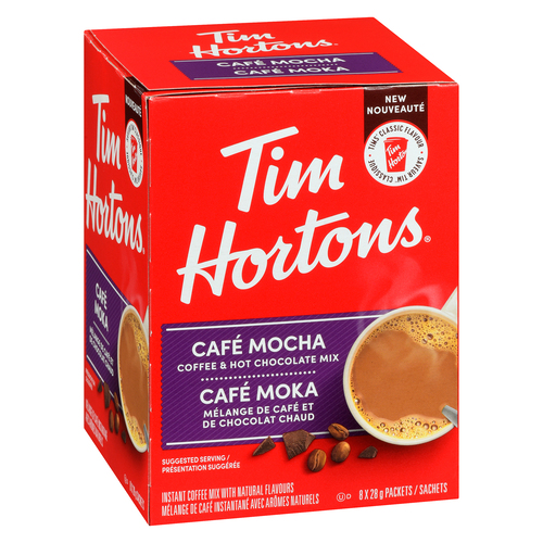 Buy Tim Hortons Instant Coffee Mix Cafe Mocha Packet 8 EA