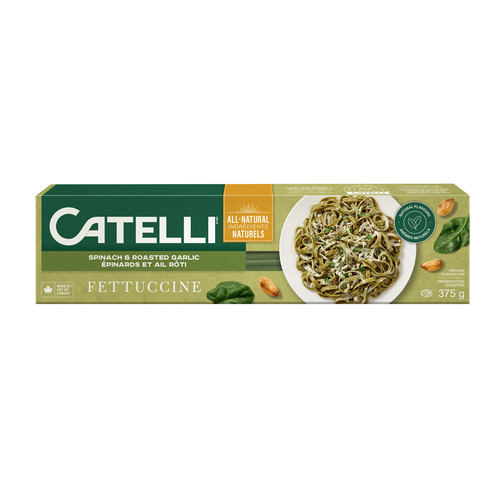 Catelli Pasta Fettuccine Spinach & Roasted Garlic