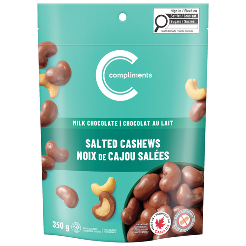 Compliments Milk Chocolate Covered Salted Cashews