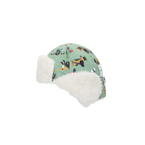 Buy FlapJack Water Repellent Trapper Hat Black Bear Green Medium 1