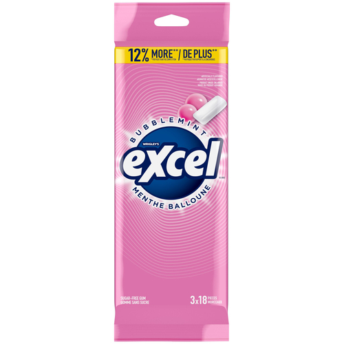 Excel Sugar-Free Chewing Gum Bubblemint