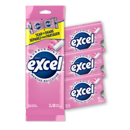 Excel Sugar-Free Chewing Gum Bubblemint