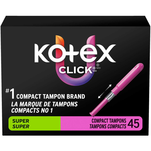 U by Kotex U by Kotex Click Compact Tampons Regular And Super Unscented