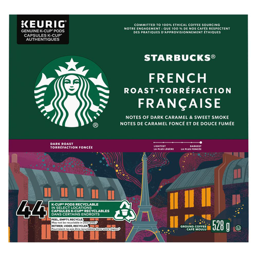 Buy Starbucks Coffee Pods French Roast 44 K-Cups 528 g | Thrifty Foods