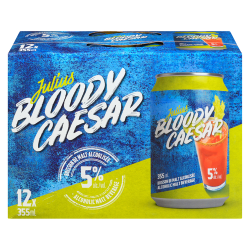 Buy Julius Bloody Caesar Alcoholic Pre mixed Drinks 12 x 355 ml (cans ...