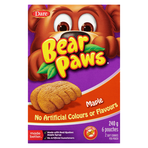 Dare Bear Paws Cookies Maple