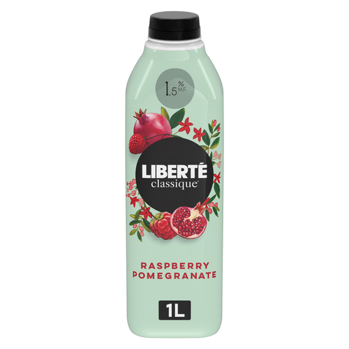 Liberté Classique 1.5% Drinkable Yogurt Raspberry Pomegranate