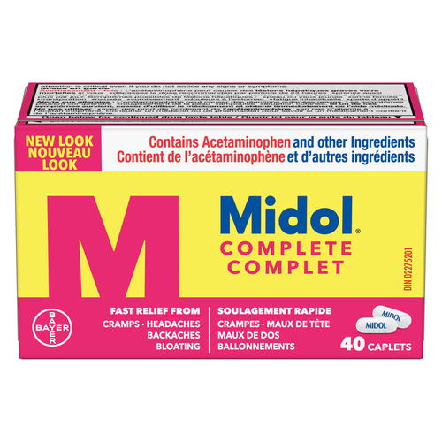 Buy Midol Complete Menstrual Pain Relief 40 Count | Foodland