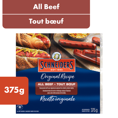 Buy Schneiders Hot Dogs All Beef 375 g | Sobeys Inc.