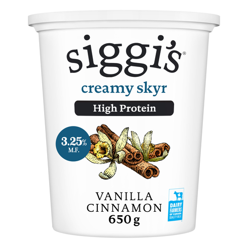 Buy Siggi's Skyr Yogurt 3.25% Vanilla Cinnamon 650 g | Thrifty Foods